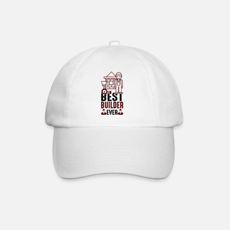 Best Builder Ever - black - Bauherr - Baseball Cap - white/white