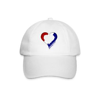Holländische Liebe - Baseballkappe - Weiß/Weiß - Vorne