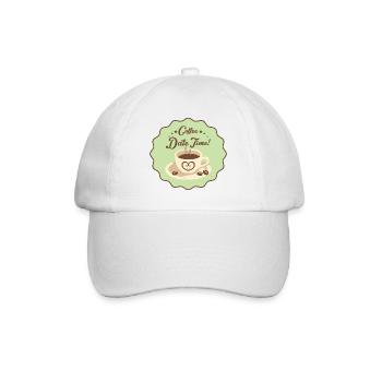 Coffe Date Time - Baseball Cap - white/white - Front