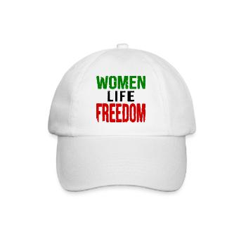 Women life freedom iran - Baseballkappe - Weiß/Weiß - Vorne
