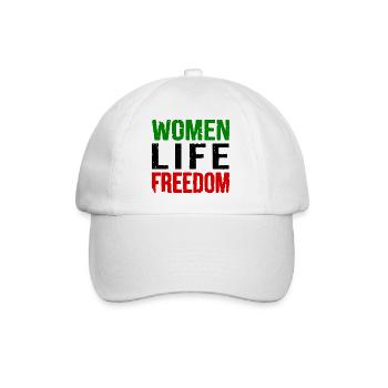 Women life freedom - Baseball Cap - white/white - Front