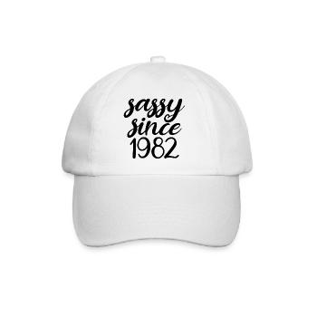 Sassy Since 1982 Funny 40th Birthday Men & Women - Baseball Cap - white/white - Front
