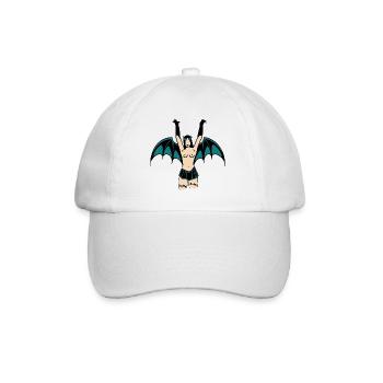 Dämon - Baseballkappe - Weiß/Weiß - Vorne