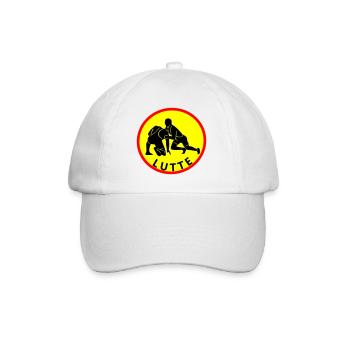 fight - Baseball Cap - white/white - Front