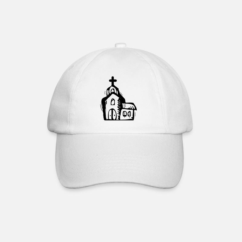 Kirche - Baseballkappe - Weiß/Weiß