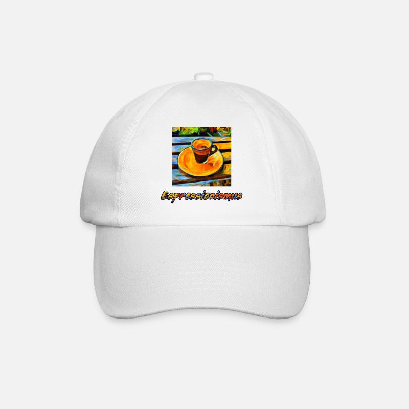 Expressionismus Espresso ergibt Espressionismus - Baseballkappe - Weiß/Weiß