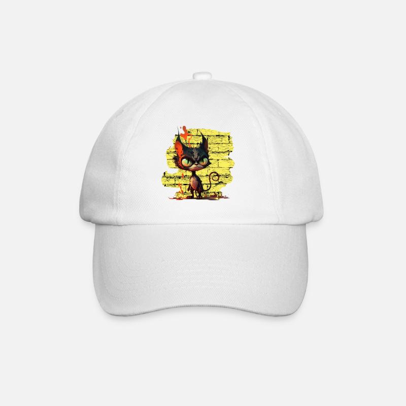 Drôle de chat - Casquette classique - blanc/blanc