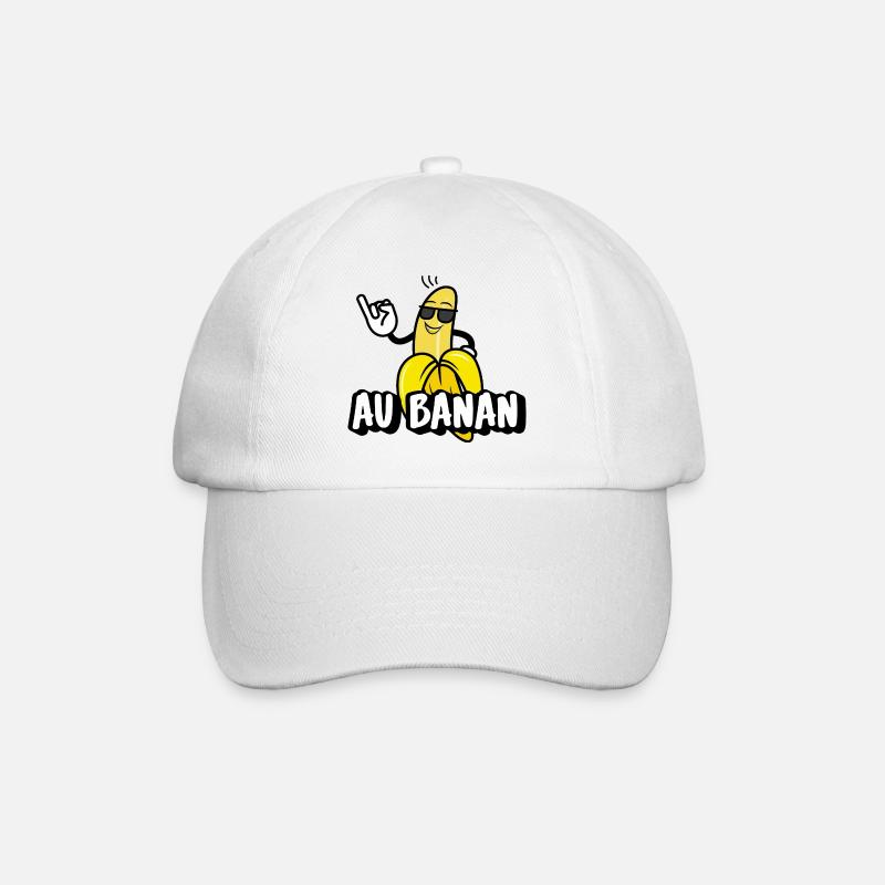Au Banan - Baseballkappe - Weiß/Weiß