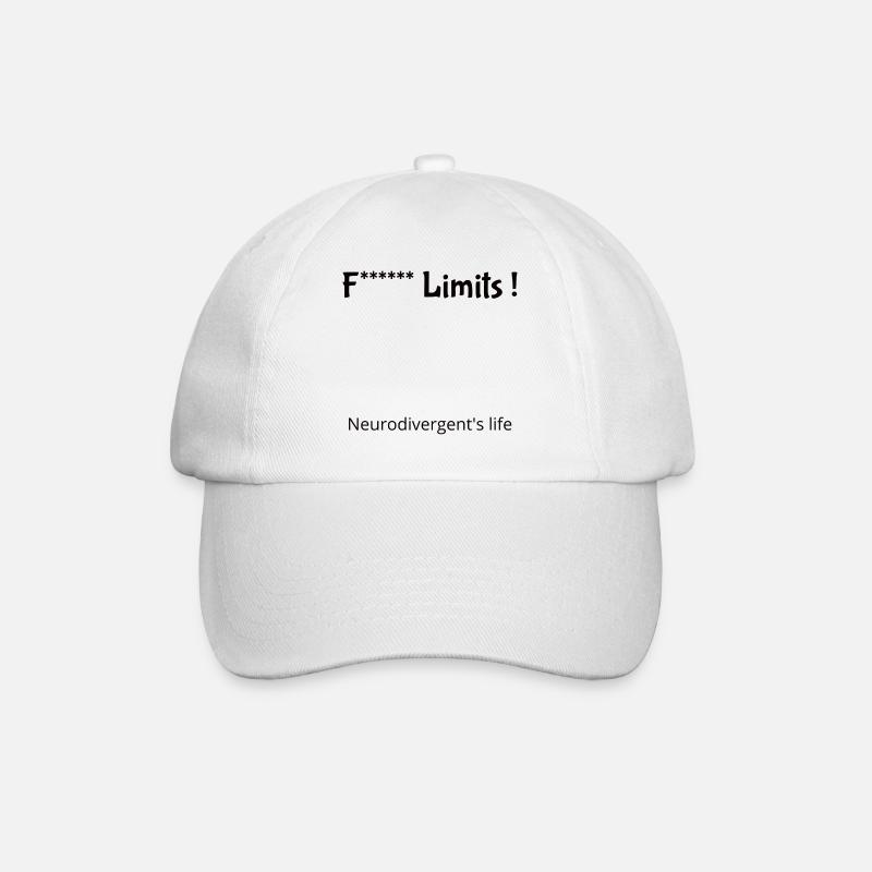 Neurodivergente T-Shirts - Baseballkappe - Weiß/Weiß