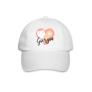 Giorgia Nom Prénom Chaton - Casquette classique - blanc/blanc - Devant