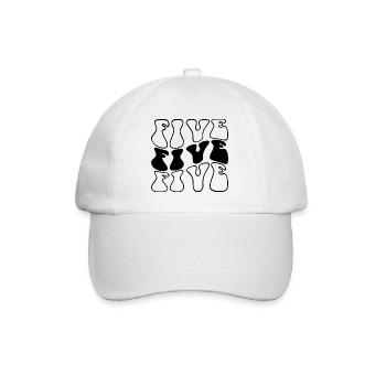 Cinq enfants 5e anniversaire garçons filles 5 ans - Casquette classique - blanc/blanc - Devant