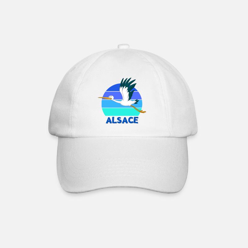 ALSACE, Alsace, Alsacien, Strasbourg - Casquette classique - blanc/blanc