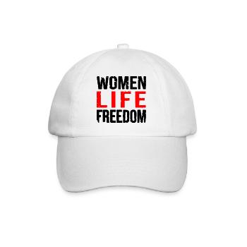 Women life freedom - Baseballkappe - Weiß/Weiß - Vorne