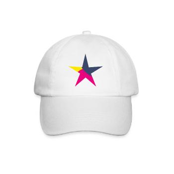 STAR. STARS. STAR. FEAST. ANNIVERSARY. CHRISTMAS - Baseball Cap - white/white - Front