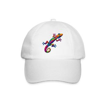 Gecko - Baseballkappe - Weiß/Weiß - Vorne