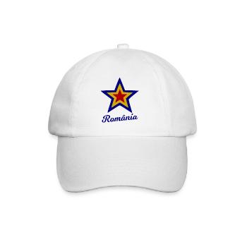 Sehnsucht nach Rumänien - Baseballkappe - Weiß/Weiß - Vorne