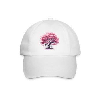 Cherry Blossom Tree - Baseballkappe - Weiß/Weiß - Vorne