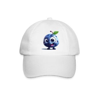 A funny blueberry fruit funny blueberry fruit - Baseball Cap - white/white - Front