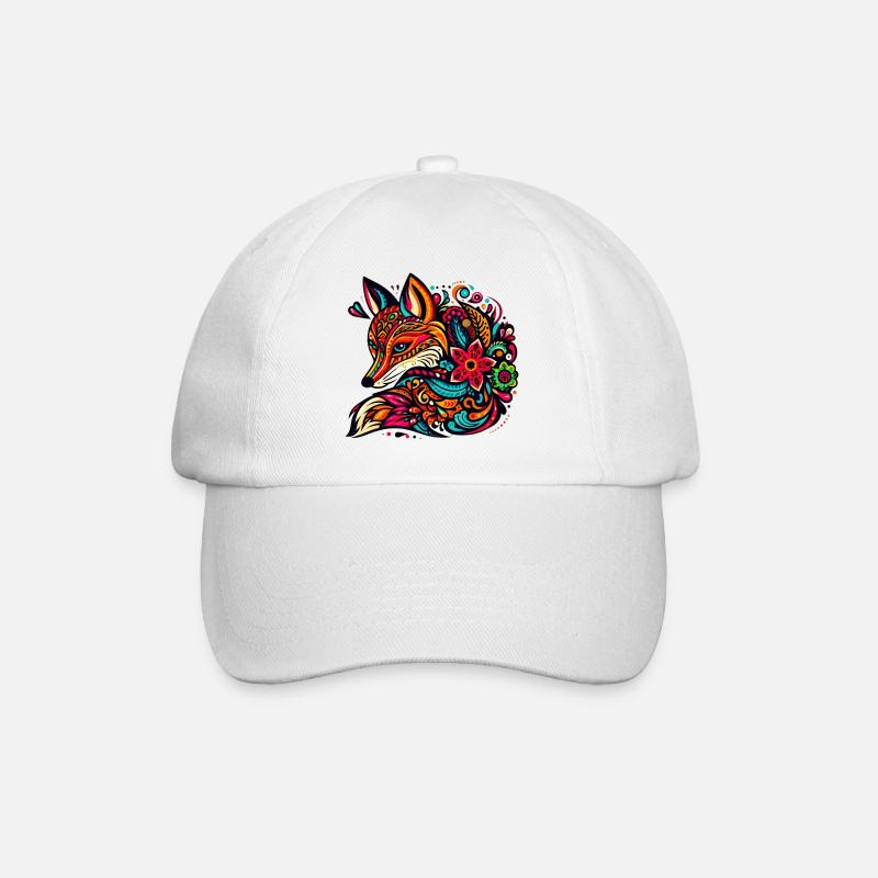 Fuchs - Baseballkappe - Weiß/Weiß
