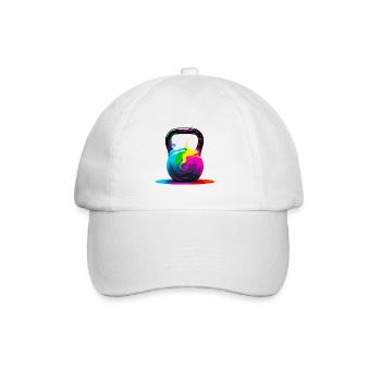 Kettlebelt fitness - Casquette classique - blanc/blanc - Devant