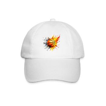 Ballon de Basket stylé - Casquette classique - blanc/blanc - Devant