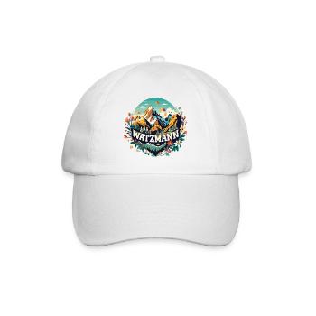 Watzmann Beauty Fleurs alpines Enthousiasme Fierté - Casquette classique - blanc/blanc - Devant