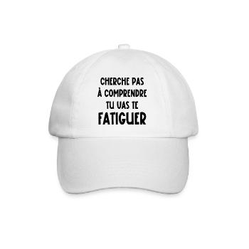 cherche pas à comprendre - Casquette classique - blanc/blanc - Devant
