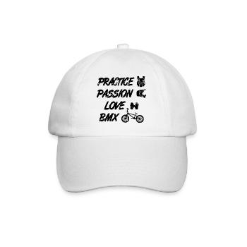 Passion Love BMX - Baseball Cap - white/white - Front