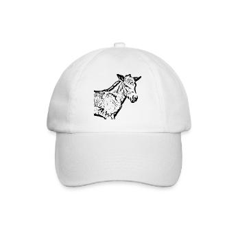 Horses T-shirt Gift Rider - Baseball Cap - white/white - Front