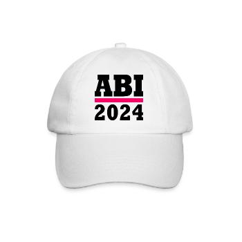 Abi 2024 - Baseballkappe - Weiß/Weiß - Vorne