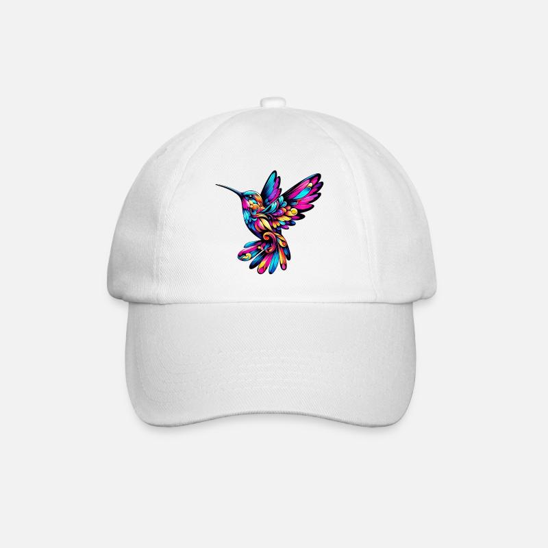 Kolibri - Baseballkappe - Weiß/Weiß