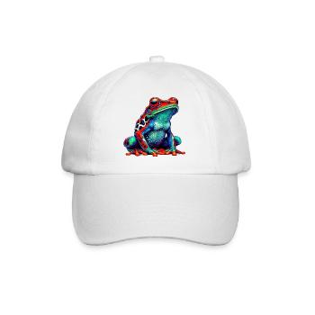 Frosch - Baseballkappe - Weiß/Weiß - Vorne
