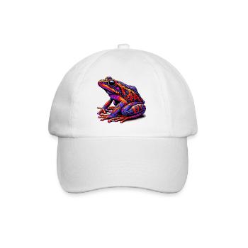 Frosch - Baseballkappe - Weiß/Weiß - Vorne