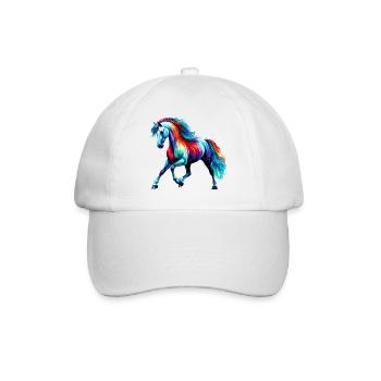 Horse - Baseball Cap - white/white - Front