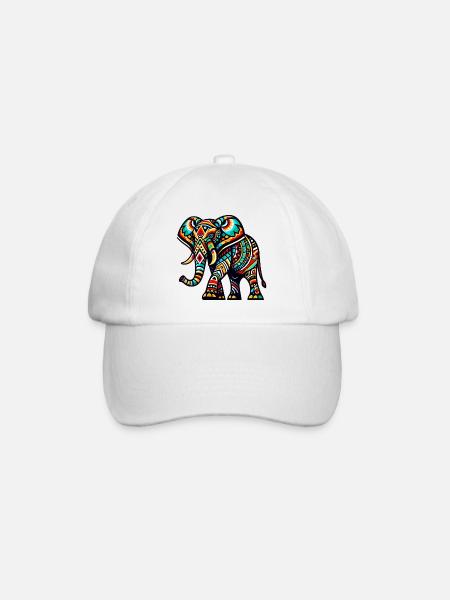 Éléphant - Casquette classique - blanc/blanc