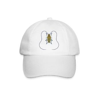 Sternotomis bohemani Species Insect Yellow Black - Baseball Cap - white/white - Front