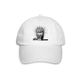 Chat Drôle - Casquette classique - blanc/blanc - Devant