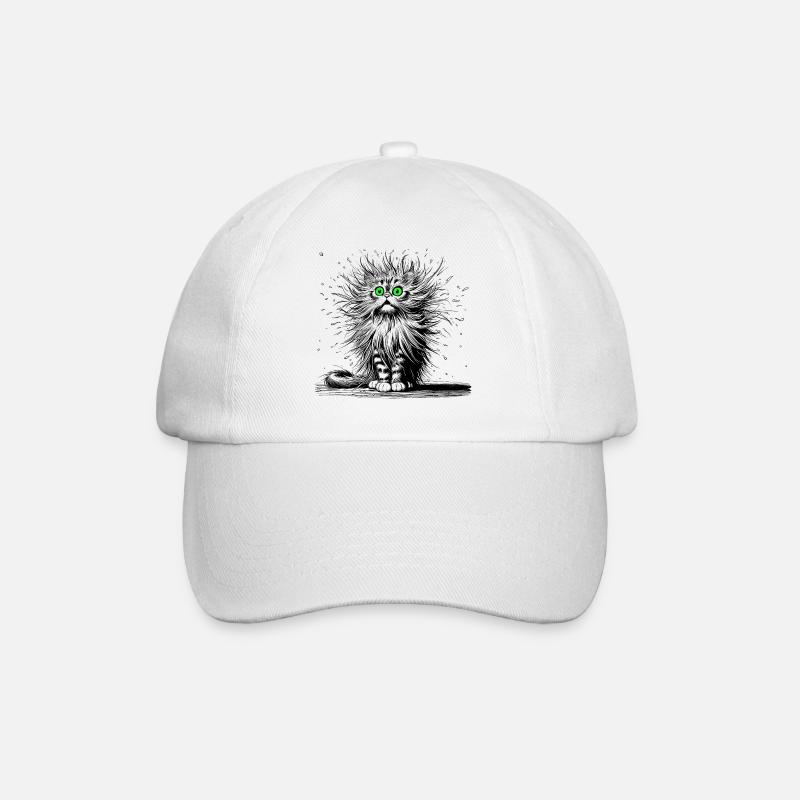 Chat pour se moquer - Casquette classique - blanc/blanc