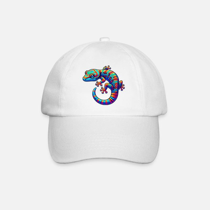 Gecko - Baseballkappe - Weiß/Weiß