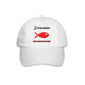 FISH. APRIL FOOL. HUMOR. SEA - Baseball Cap - white/white - Front