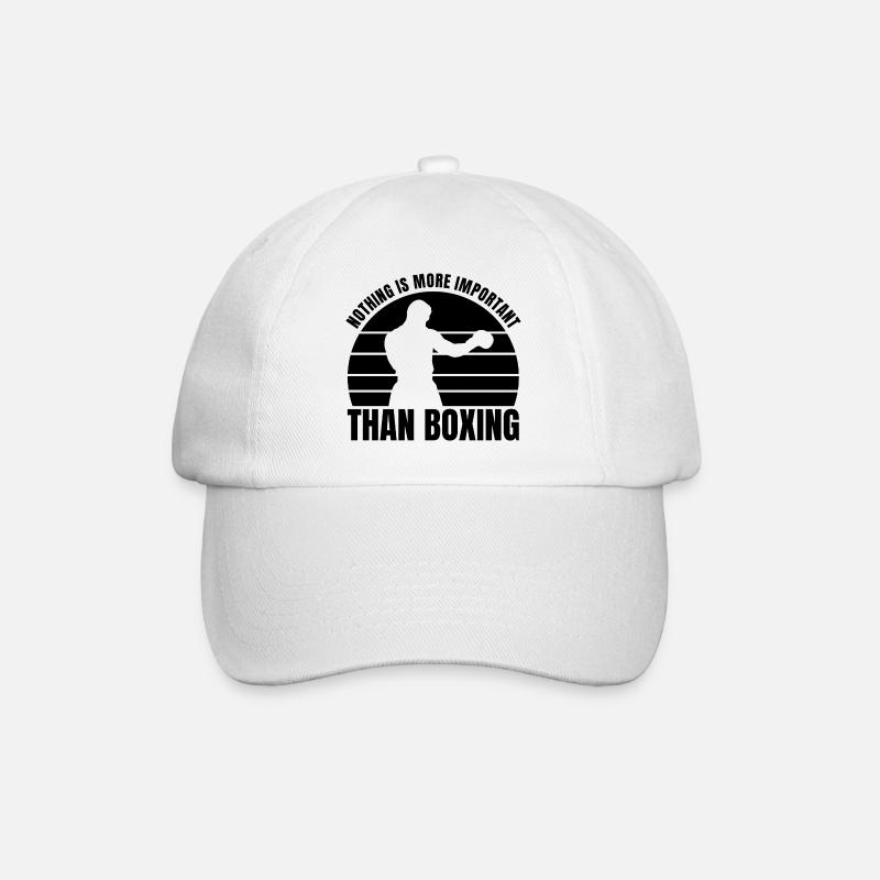 Boxliebhaber - Baseballkappe - Weiß/Weiß