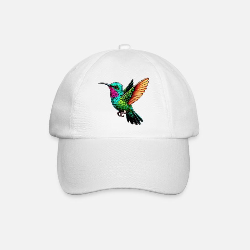 Kolibri - Baseballkappe - Weiß/Weiß