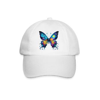 Van Gogh butterfly - Baseball Cap - white/white - Front