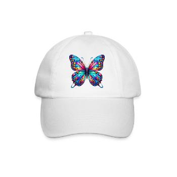 Papillon - Casquette classique - blanc/blanc - Devant
