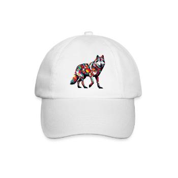 Loup - Casquette classique - blanc/blanc - Devant