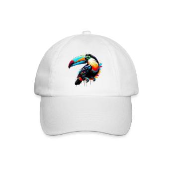 Tukan - Baseballkappe - Weiß/Weiß - Vorne