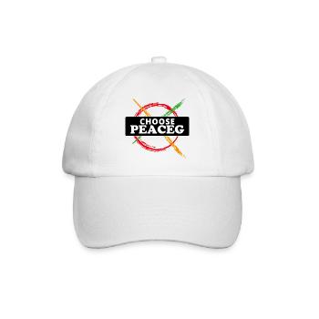 Choisissez la paix - Wähle den Frieden - Casquette classique - blanc/blanc - Devant
