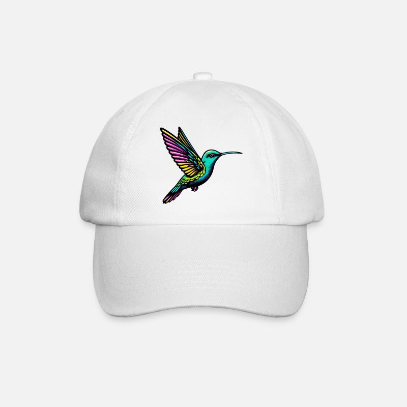 Kolibri - Baseballkappe - Weiß/Weiß