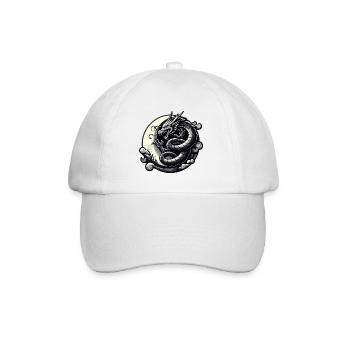 Silhouette de dragon mystique - Casquette classique - blanc/blanc - Devant