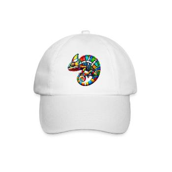 Chameleon Mondrian - Baseball Cap - white/white - Front